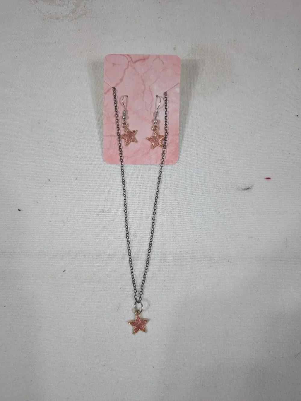 Kids Pink Star Jewelry Set